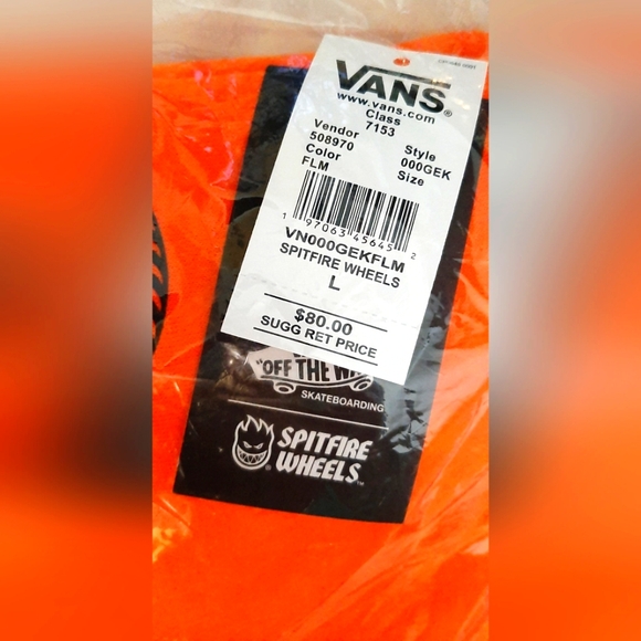 Vans X Spitfire Wheels Pullover Hoodie *NWT* Unisex - Picture 9 of 10